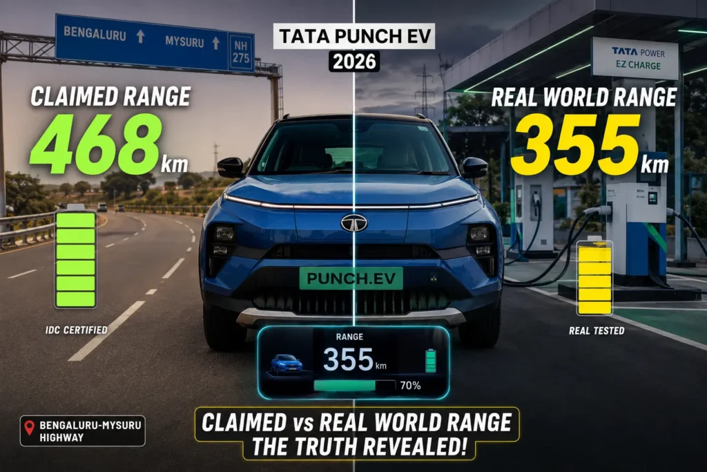 Tata Punch EV real-world range