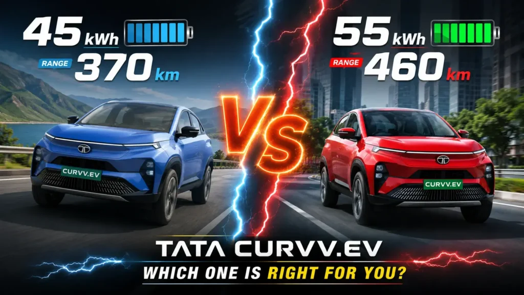 Curvv EV 55 kWh vs. 45 kWh Real-World Range Difference