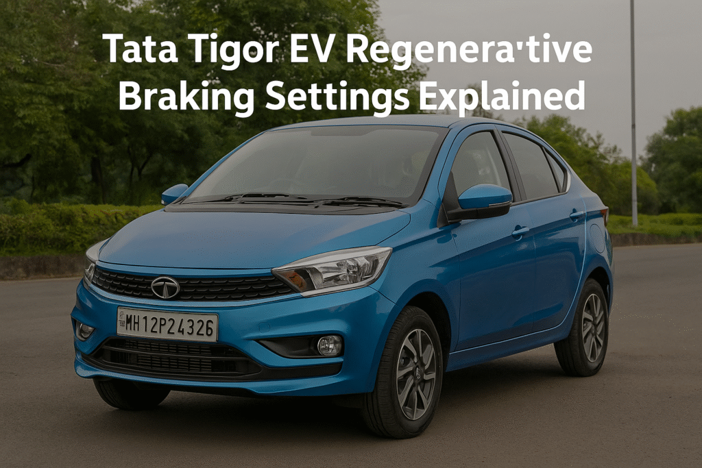 Tata Tigor EV Regenerative Braking Settings Explained