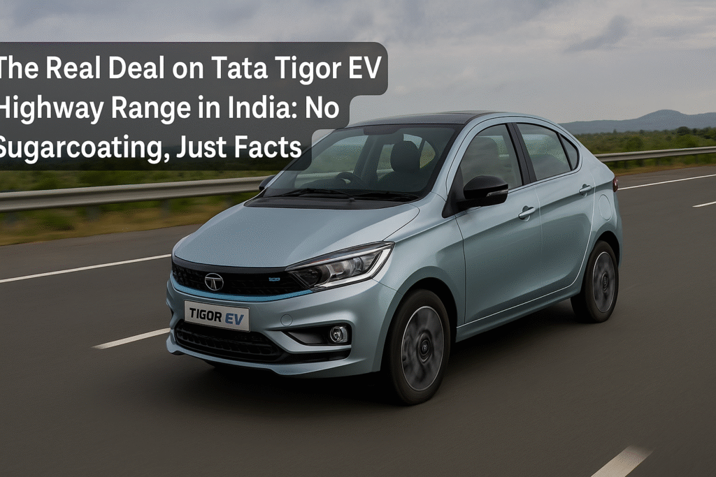 Tata Tigor EV real-world highway range in India