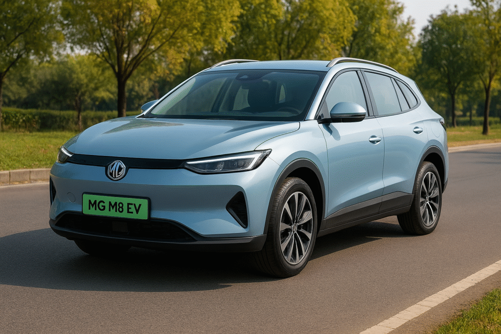 MG M9 EV Real-World Range in India 2025