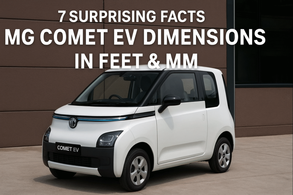 MG Comet EV Dimensions in Feet & mm