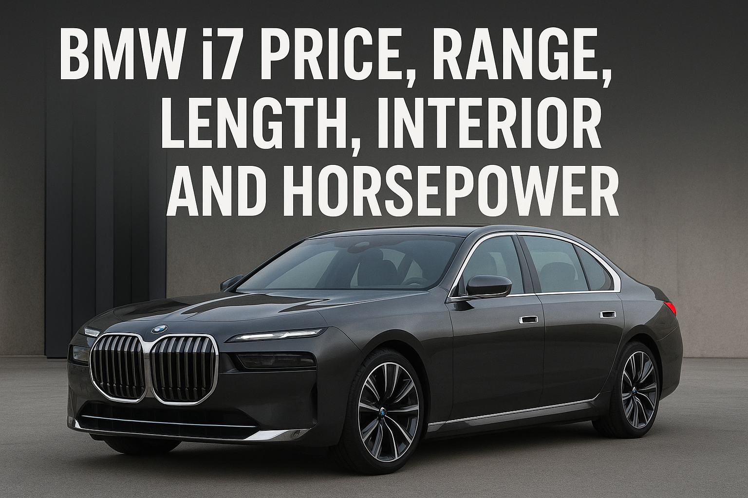 BMW i7 price, range, length, interior