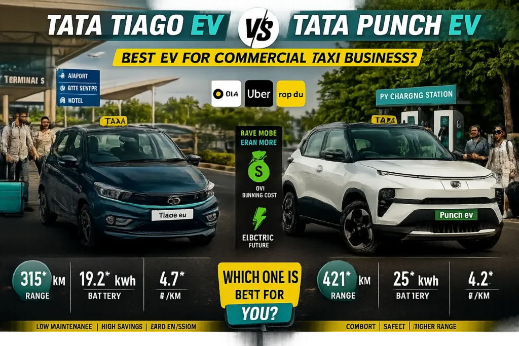 Tata Tiago EV and Tata Punch EV for Taxi