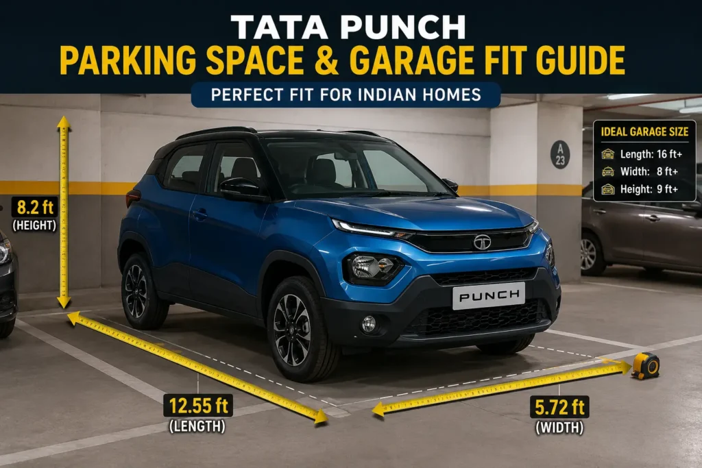 Tata Punch Car Parking Size in Feet